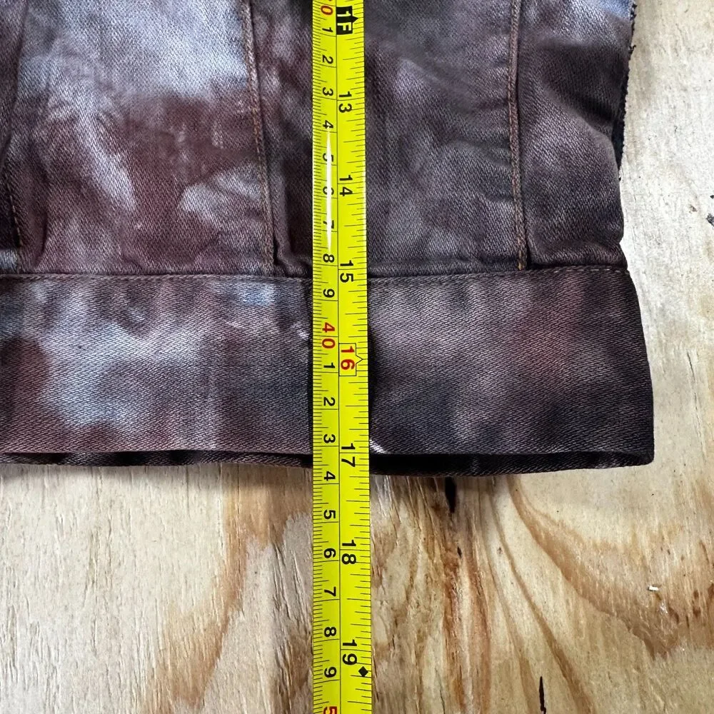 Life In Progress Acid Wash Denim Vest